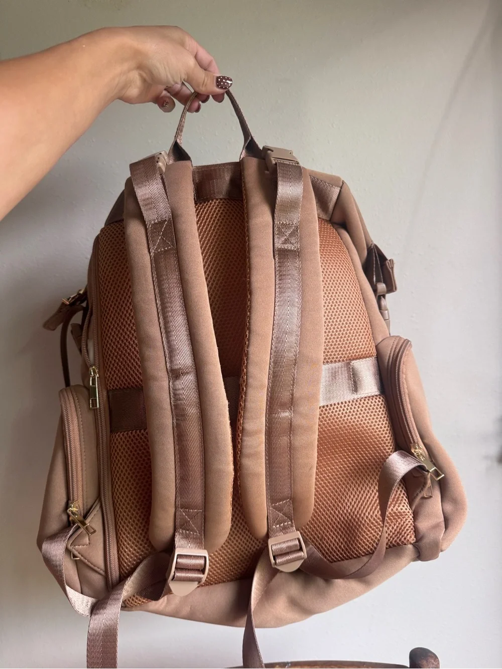 Cei-cei diaper bag backpack tan